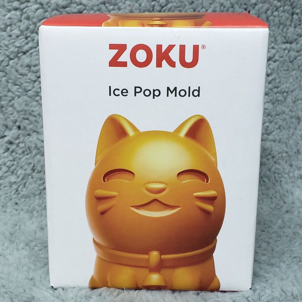 ZOKU Orange Kitty Cadence Pop Molds Ice Pops Popsicle